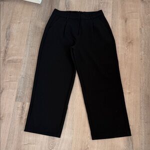Old Navy Women’s Taylor wide leg Black Pants Large Petite